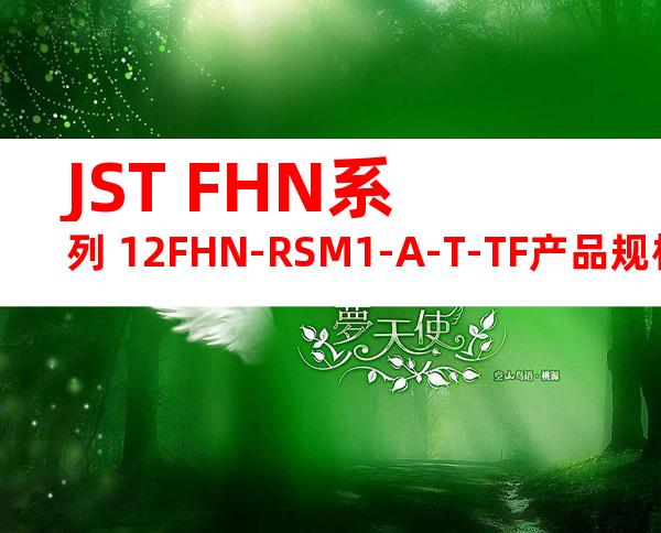 JST FHN系列 12FHN-RSM1-A-T-TF产品规格书